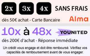 Profitez d'un paiement en plusieurs fois sans frais !