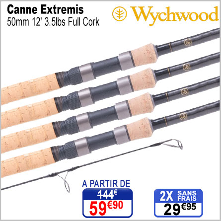 Canne Wychwood Extremis 50mm 12' 3.5lbs Full Cork
