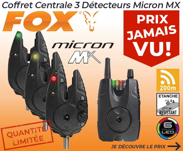 Coffret Fox Centrale 3 Détecteurs Micron MX