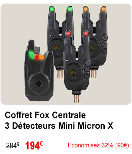 Coffret Fox Centrale 3 Détecteurs Mini Micron X