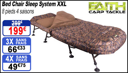 Bed Chair Faith Sleep System XXL 8 pieds 4 saisons