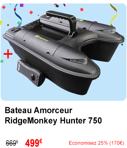 Bateau Amorceur RidgeMonkey Hunter 750