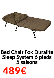 Bed Chair Fox Duralite Sleep System 6 pieds 5 saisons