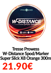 Tresse Prowess W-Distance Spod/Marker Super Slick X8 Orange 300m