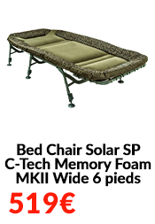 Bed Chair Solar SP C-Tech Memory Foam MKII Wide 6 pieds