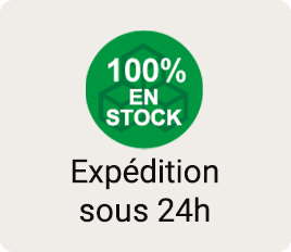 100% en stock
