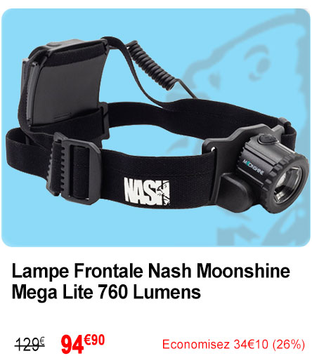Lampe Frontale Nash Moonshine Mega Lite 760 Lumens